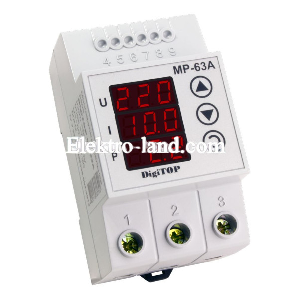Реле многофункциональное MP-63A  din-рейка digitop 